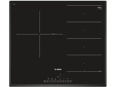 Bosch PXJ651FC1E - Placa Inducción, 1 + zona flex, Serigrafía Lineal, Zona 28 cm + zona Flex, Negro