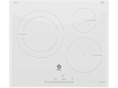 Balay 3EB965BU - Placa inducción 3 zonas, Zona gigante 28 cm, Control Deslizante