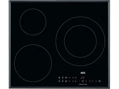 AEG ILB63306FB Placa inducción 3 zonas XL 32cm, Función Pausa, Temporizador, Negro