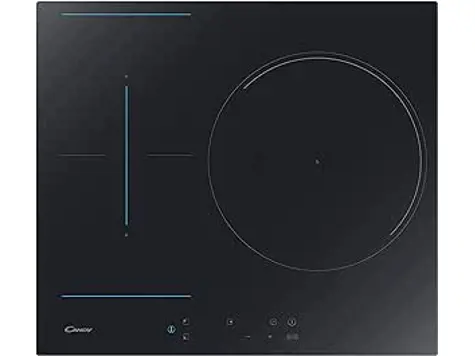 Placa Inducción Candy CTP634C, 3 Zonas, Ancho 59 cm, 9 Niveles