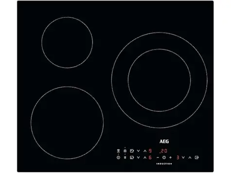 AEG IKB63301CB Placa Inducción 3 Zonas Serie 3000 60 cm.