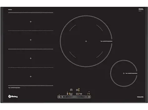 Balay 3EB989LU - Placa inducción, 3 zonas FlexInducción, 80 cm