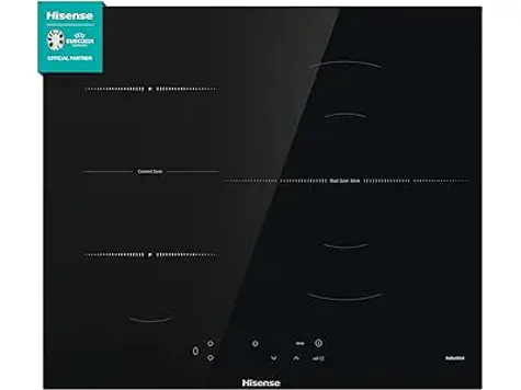 Placa Inducción Hisense I6337C - 3 zonas, área Bridge, bloqueo infantil