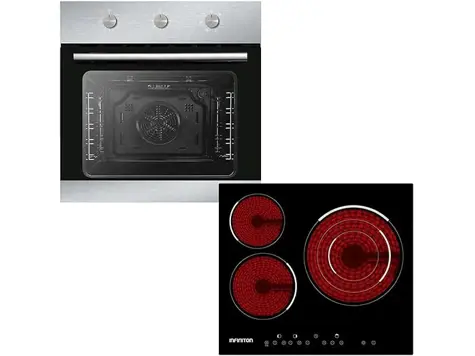 Infiniton Home Kit: Vitrocerámica VIT3F30D + Horno H6BK