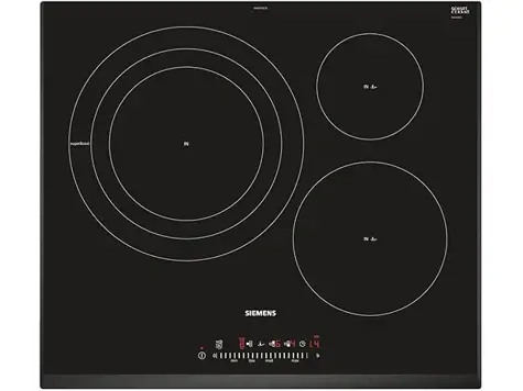 Placa Inducción Siemens iQ300 - Negro, 60 cm, 3 zonas - ¡Potencia y estilo en tu cocina!