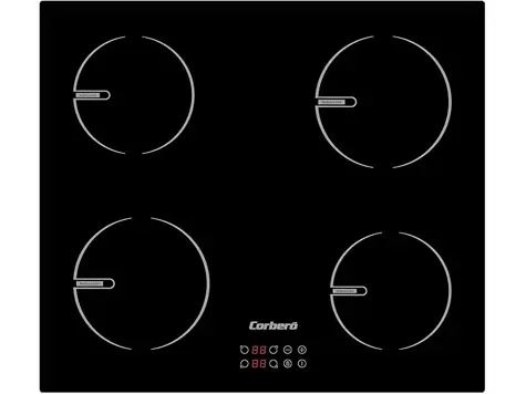 Placa Inducción Corberó CCIBR6004: 4 zonas, 6000 W, Control Touch