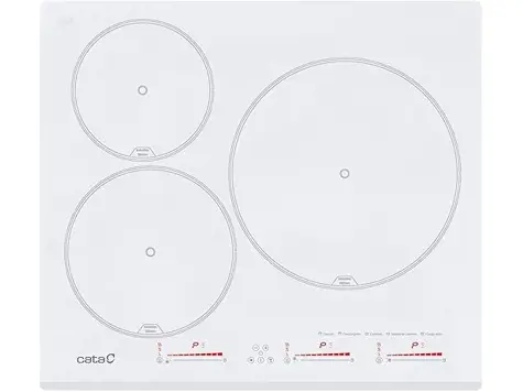 Cata | Placa Inducción INSB 6003 WH | 3 Zonas | 9 Niveles Potencia | 60 cm