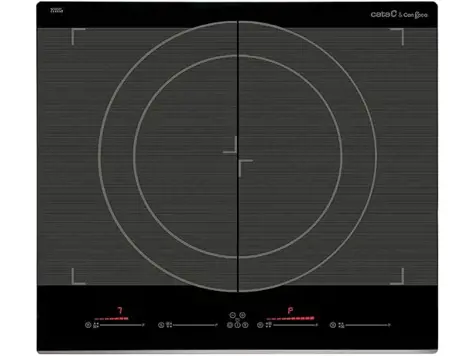 CATA GIGA 600 BK, Vitro 4 Fuegos, Inducción 9 Niveles, Potencia 7,4 Kw, Ancho 59 cm, Negro.