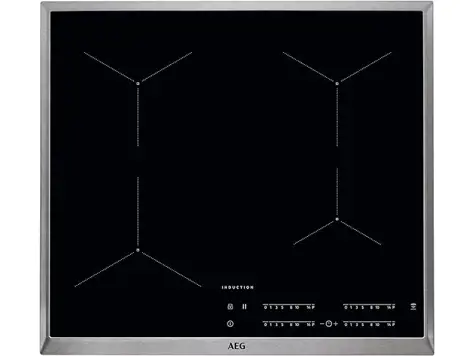 AEG IKB64431XB - Placa de cocina inducción, pantalla táctil, reconocimiento ollas, función Hob²Hood