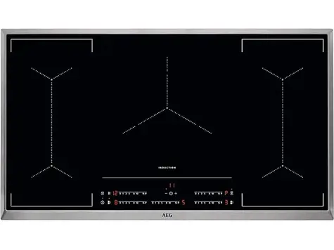 Cocina de inducción AEG IKE9545AXB - 5 zonas cocción, función puente y seguridad.