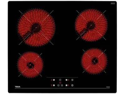 Vitrocerámica Teka TB PRO 6415 - 4 Fuegos, Touch Control, Cronómetro - Negra