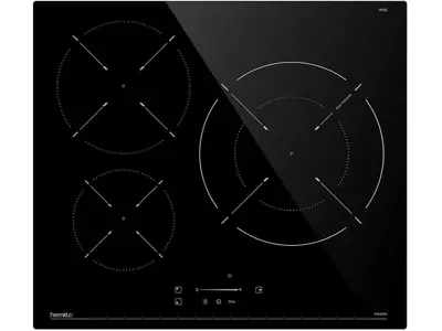 Placa de inducción 3 fuegos Hermitlux 60cm - 7400W