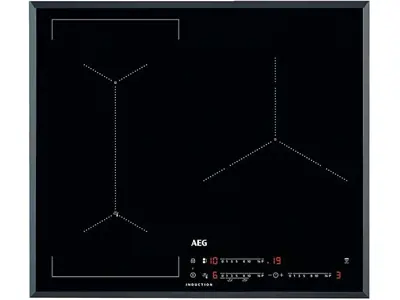 AEG IAE6344SFB Placa Inducción, Biselada, 3 Zonas