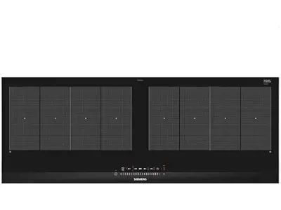 Placa de Inducción Siemens iQ700, FlexInducción, Negro, 2 zonas, 90 cm