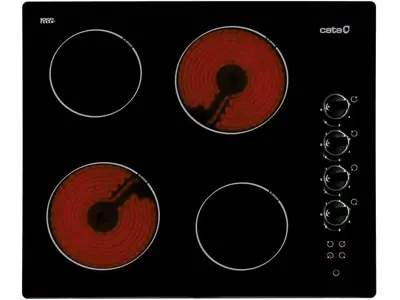 Cata Vitrocerámica 604 HVI 4 Zonas de Cocción - Ancho 59cm