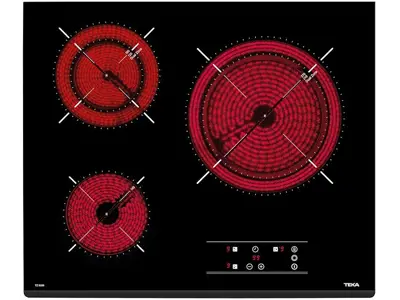 Teka TT PRO 6320 - Vitrocerámica 3F 60cm, Touch Control, Cronómetro, Negro