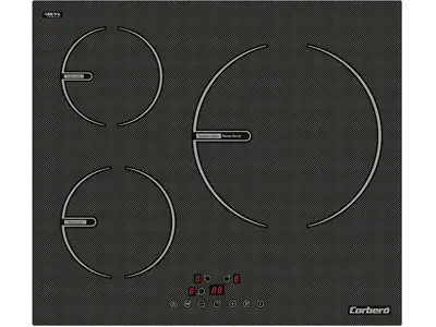 Encimera Inducción Corberó CCIG9322: 3 Zonas, 6000W, Touch Control, Temporizador 99 min, Seguridad